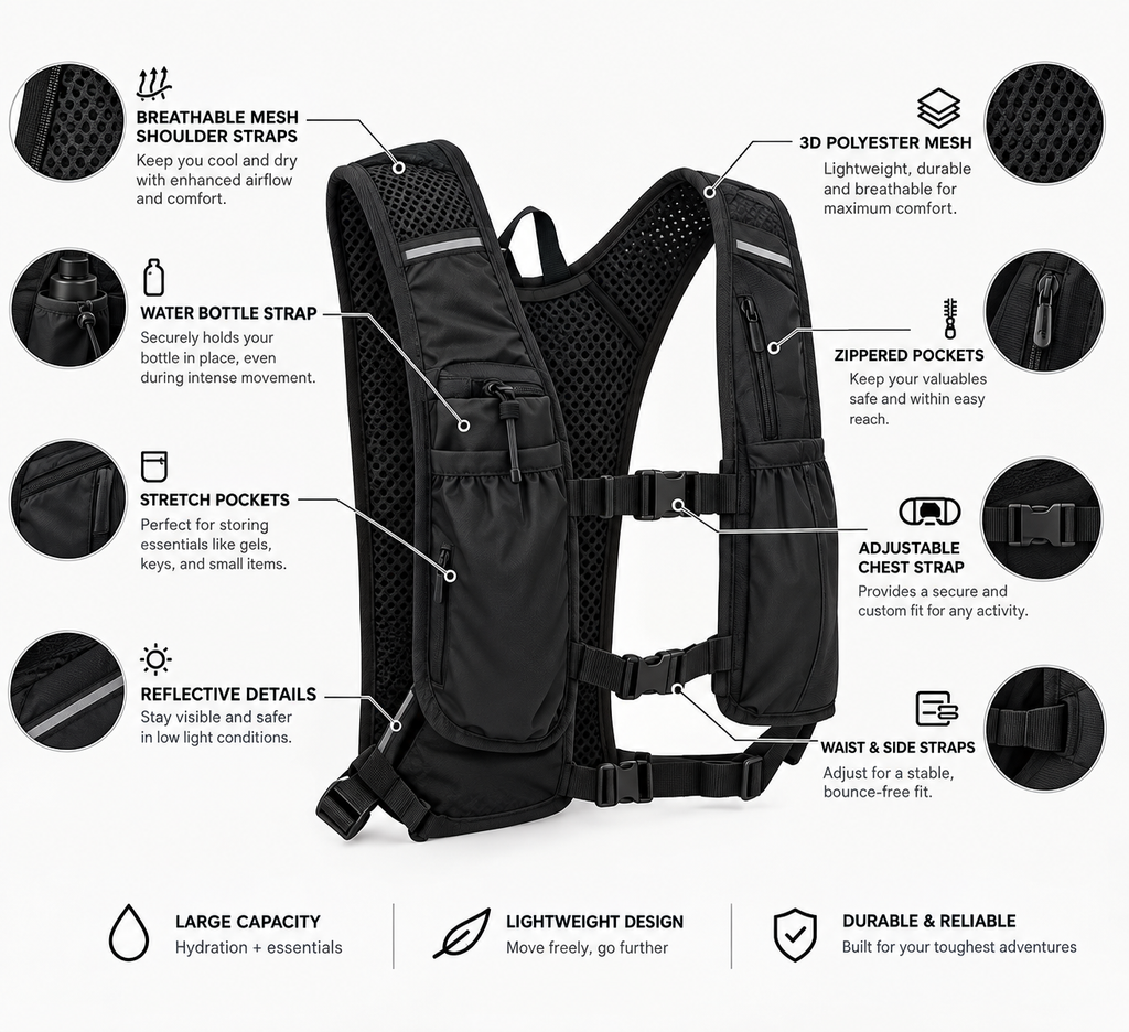 The Bialume Hydration backpack.
