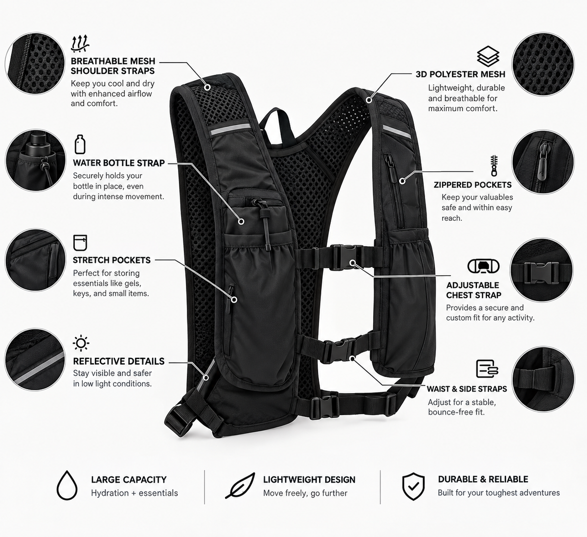 The Bialume Hydration backpack.
