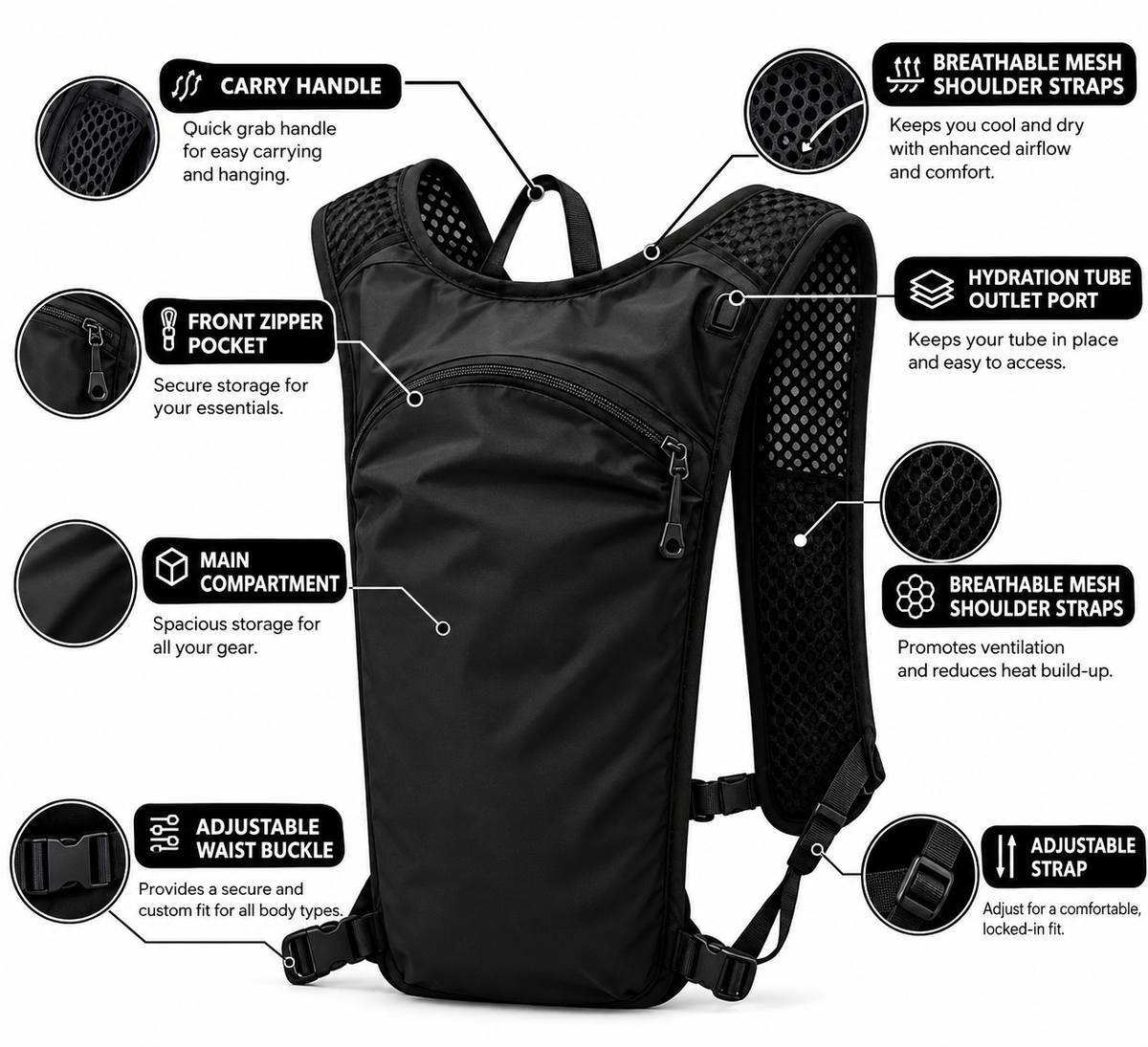 The Bialume Hydration backpack.